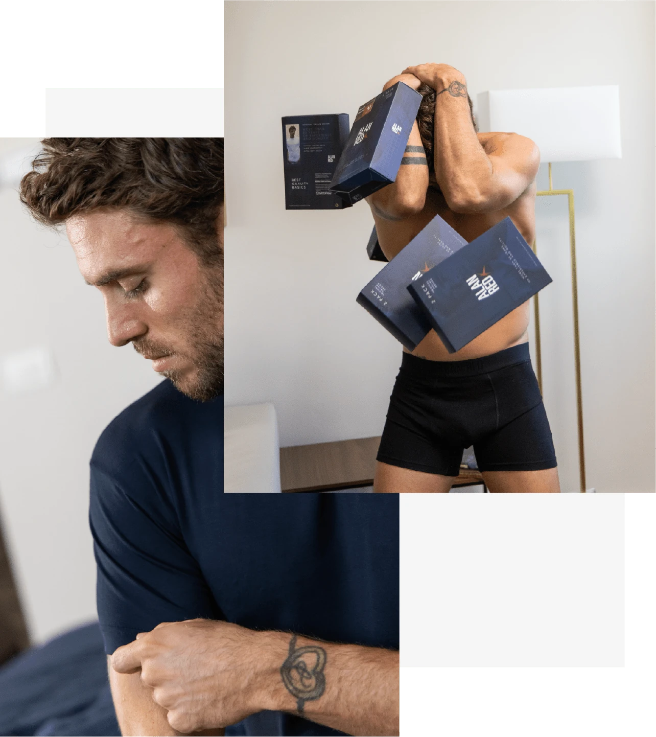 Collage intimo scuro